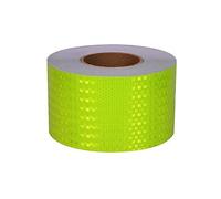 Nastro, nastro riflettente, Nastro di sicurezza for esterni, adesivi riflettenti for biciclette, decorazioni for motociclette, rosso, 3 m(Fluorescent Yellow,50m)