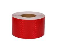 Nastro, nastro riflettente, Nastro di sicurezza for esterni, adesivi riflettenti for biciclette, decorazioni for motociclette, rosso, 3 m(Red,50m)