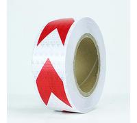 Nastro, nastro riflettente, Nastro riflettente di sicurezza a forma freccia, 2 pollici x 148 piedi, nastro segnalazione for esterni, for rimorchi, auto, camion, veicoli, barche e cartelli ..., E(A)