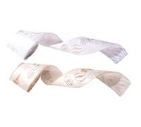Nastro Natalizio Con Bordo A Filo Metallico - 2 Rotoli di Decorazione a Puntini Luccicanti con Filo Metallico - Nastro per Incarto e Lavori Artigianali Festivi | Per Casa Festa Finestra Giardino