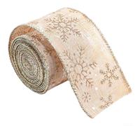 Nastro natalizio decorativo in tessuto per tagliare alberi e decorazioni per feste, realizzato per mantenere la forma e aggiungere fascino festivo ai progetti di vacanza (albicocca)