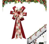 Nastro natalizio | Decorazione tradizionale a scacchi riutilizzabile | Nastro di natalizio - Per gli amici di famiglia Feste Alberi Artigianato al coperto Ghirlande da esterno per il fine