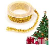 Nastro natalizio - Nastro albero di Natale | Nastro cablato | Nastro natalizio glitterato da 9,84 piedi | 3 nastri decorativi per regali | Nastro per confezioni regalo | Nastro per imballaggio per