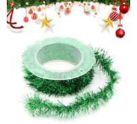 Nastro natalizio - Nastro albero di Natale | Nastro cablato | Nastro natalizio glitterato da 9,84 piedi | 3 nastri decorativi per regali | Nastro per confezioni regalo | Nastro per imballaggio per