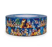 Nastro natalizio per feste di Natale, 2 m x 22 mm di larghezza, ideale per accessori per decorare torte e idee decorative per confezioni regalo, fiocchi, decorazioni o confezioni per sacchetti