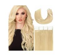 Nastro nelle estensioni dei capelli # 613 Nastro for capelli umani biondi candeggina nelle estensioni 20 pezzi 50g Nastro senza cuciture for capelli Remy lisci setosi nelle estensioni dei capelli(20 i
