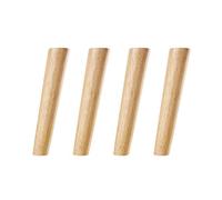 Nastro obliquo in legno massello per tavolino e panca con piastra di montaggio, cuscinetti di protezione per il pavimento, altezza regolabile 6-60 cm, ideale per soggiorno e libreria (25 cm