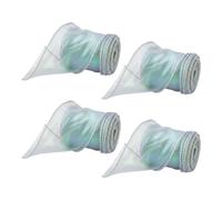 Nastro Organza Iridescenti, 4 Rotoli da 10 Iarde e 2,4 Pollici di Nastri in Chiffon Trasparente, Nastri per Confezioni Regalo, per Decorazioni Matrimoni, Natale, Bouquet, Decorazione, Fiocco Fai Da Te