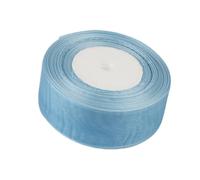 Nastro Organza Larghezza 4cm*50Yard Bomboniere Tulle Velo Confezione Decorazione Regalo (AZZURRO)