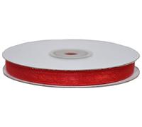NASTRO ORGANZA ROSSO 10MM X 50MT