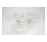Nastro ORGANZA VUAL 4 cm x 15 metri colore BIANCO