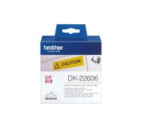 Nastro Originale Brother DK-22206 - 62 mm x 15,24 m - Nastro Adesivo (Nero su Gi
