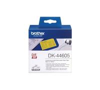Nastro Originale Brother DK-44605 - 62 mm x 30,48 m - Nastro Adesivo (Nero su Gi