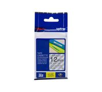 Nastro Originale Brother TZE-131 TZE131 12mm 8 metri Nero su Trasparente Termal
