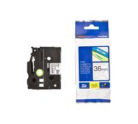Nastro Originale Brother TZE-161 TZE161 36mm 8 metri Nero su Trasparente Termal