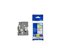 Nastro Originale Brother TZE-251 TZE251 24mm 8 metri Nero su Bianco Termal