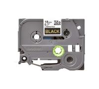 Nastro Originale Brother TZE-344 18mm 8 Metri Oro su Nero Laminato