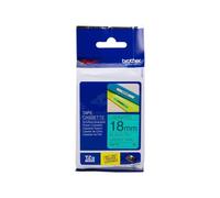 Nastro Originale Brother TZE-741 TZE741 18mm 8 metri Nero su Verde