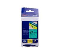 Nastro Originale Brother TZE-751 TZE751 24mm 8 metri Nero su Verde