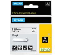 Nastro Originale Dymo 18482 - 9 mm x 5,5 m - Poliestere (Nero su Bianco)