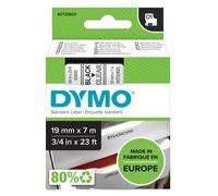 Nastro Originale Dymo S0720820 - 45800 - 19 mm x 7 m (Nero su Trasparente)
