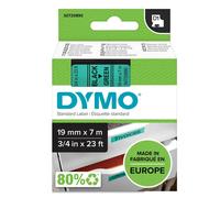 Nastro Originale Dymo S0720890 - 45809 - 19 mm x 7 m (Nero su Verde)