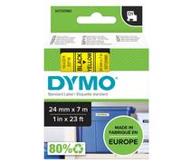 Nastro Originale Dymo S0720980 - 53718 - 24 mm x 7 m (Nero su Giallo)