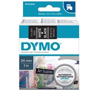 Nastro Originale Dymo S0721010 - 53721 - 24 mm x 7 m (Bianco su Nero)