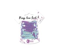 Nastro Paillettes Lilla Iridescente 6m Larghezza 6 mm