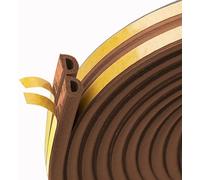 Nastro paraspifferi autoadesivo per porte e finestre, 10 m, in schiuma, sigillante contro gli spifferi freddi, anti-collisione, insonorizzante, impermeabile, antipolvere, marrone