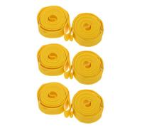 Nastro per Bici Antiforatura in PVC 6 Pezzi per Tubi e Pneumatici | Protezione per Uso Trail e Condizioni Difficili, Giallo, per Ciclisti Pendolari e Mountain Bike
