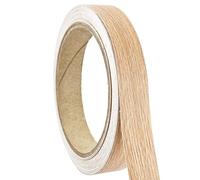 Nastro per bordi in melammina, 18 mm, 10 m, autoadesivo per mobili, impiallacciato, pre-incollato, per mobili, piani di lavoro, scrivanie, scaffali, pannelli restauro (rovere)