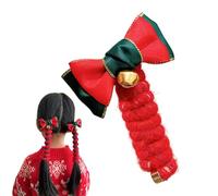 Nastro per capelli natalizio, fascia per capelli natalizia - Elastici a natalizi,Supporti elastici per coda di cavallo, per capelli per le vacanze Elastico per capelli con filo telefonico pe