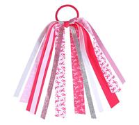 Nastro per capelli rosa per la consapevolezza del cancro al seno, per coda di cavallo, per donne e ragazze, per donne e ragazze, per la sensibilizzazione al cancro al seno, mese di ottobre, parata