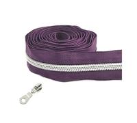 Nastro per cerniere in nylon da 1 a 10 metri 5# per cucire, kit di riparazione per cursori di chiusura per borse per indumenti, accessori fai da te,Colore 40,Cursore da 1 metro e 1 pezzo