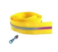 Nastro per cerniere in nylon da 1 a 10 metri 5# per cucire, kit di riparazione per cursori di chiusura per borse per indumenti, accessori fai da te,Colore 2,Cursore da 1 metro e 1 pezzo