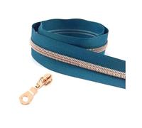 Nastro per cerniere in nylon da 1 a 10 metri 5# per cucire, kit di riparazione per cursori di chiusura per borse per indumenti, accessori fai da te,Colore 30,Cursore da 1 metro e 1 pezzo