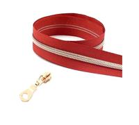 Nastro per cerniere in nylon da 1 a 10 metri 5# per cucire, kit di riparazione per cursori di chiusura per borse per indumenti, accessori fai da te,Colore 28,Cursore da 1 metro e 1 pezzo