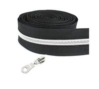 Nastro per cerniere in nylon da 1 a 10 metri 5# per cucire, kit di riparazione per cursori di chiusura per borse per indumenti, accessori fai da te,Colore 22,Cursore da 1 metro e 1 pezzo
