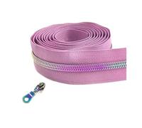 Nastro per cerniere in nylon da 1 a 10 metri 5# per cucire, kit di riparazione per cursori di chiusura per borse per indumenti, accessori fai da te,Colore 34,Cursore da 1 metro e 1 pezzo