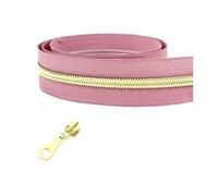 Nastro per cerniere in nylon da 1 a 10 metri 5# per cucire, kit di riparazione per cursori di chiusura per borse per indumenti, accessori fai da te,Colore 10,Cursore da 1 metro e 1 pezzo