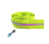 Nastro per cerniere in nylon da 1 a 10 metri 5# per cucire, kit di riparazione per cursori di chiusura per borse per indumenti, accessori fai da te,Colore 4,Cursore da 1 metro e 1 pezzo