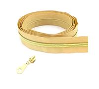 Nastro per cerniere in nylon da 1 a 10 metri 5# per cucire, kit di riparazione per cursori di chiusura per borse per indumenti, accessori fai da te,Colore 27,Cursore da 1 metro e 1 pezzo