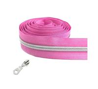 Nastro per cerniere in nylon da 1 a 10 metri 5# per cucire, kit di riparazione per cursori di chiusura per borse per indumenti, accessori fai da te,Colore 41,Cursore da 1 metro e 1 pezzo