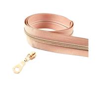 Nastro per cerniere in nylon da 1 a 10 metri 5# per cucire, kit di riparazione per cursori di chiusura per borse per indumenti, accessori fai da te,Colore 29,Cursore da 1 metro e 1 pezzo