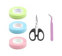 Nastro Per Ciglia Da 3 Pezzi, Pinzetta Rosa Da 1 Pezzo, Forbici In Metallo Da 1 Pezzo, Nastro Per Trucco Ombretto, Nastro Per Estensione Ciglia, Nastro Ombretto Per Trucco Occhi