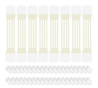 Nastro per collo, 8 pezzi Nastro per sollevamento collo Strisce elastiche traspiranti per rimuovere le rughe con 40 cuscinetti adesivi Lifting viso autoadesivo delicato sulla pelle per donne, colore