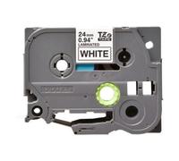 Nastro per etichettatrice Brother TZe-251 Nero su Bianco 24mm 8m Laminato