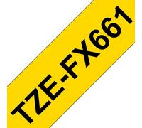 Nastro per etichettatrice Brother TZE-FX661 8 m Nero 40 mm