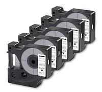 Nastro per etichettatrice DYMO D1 45013 S0720530, ricambio compatibile con nastro per etichette, nero su bianco, 1/2" x 23' per DYMO LabelManager 160 210D 280 360D, confezione da 5